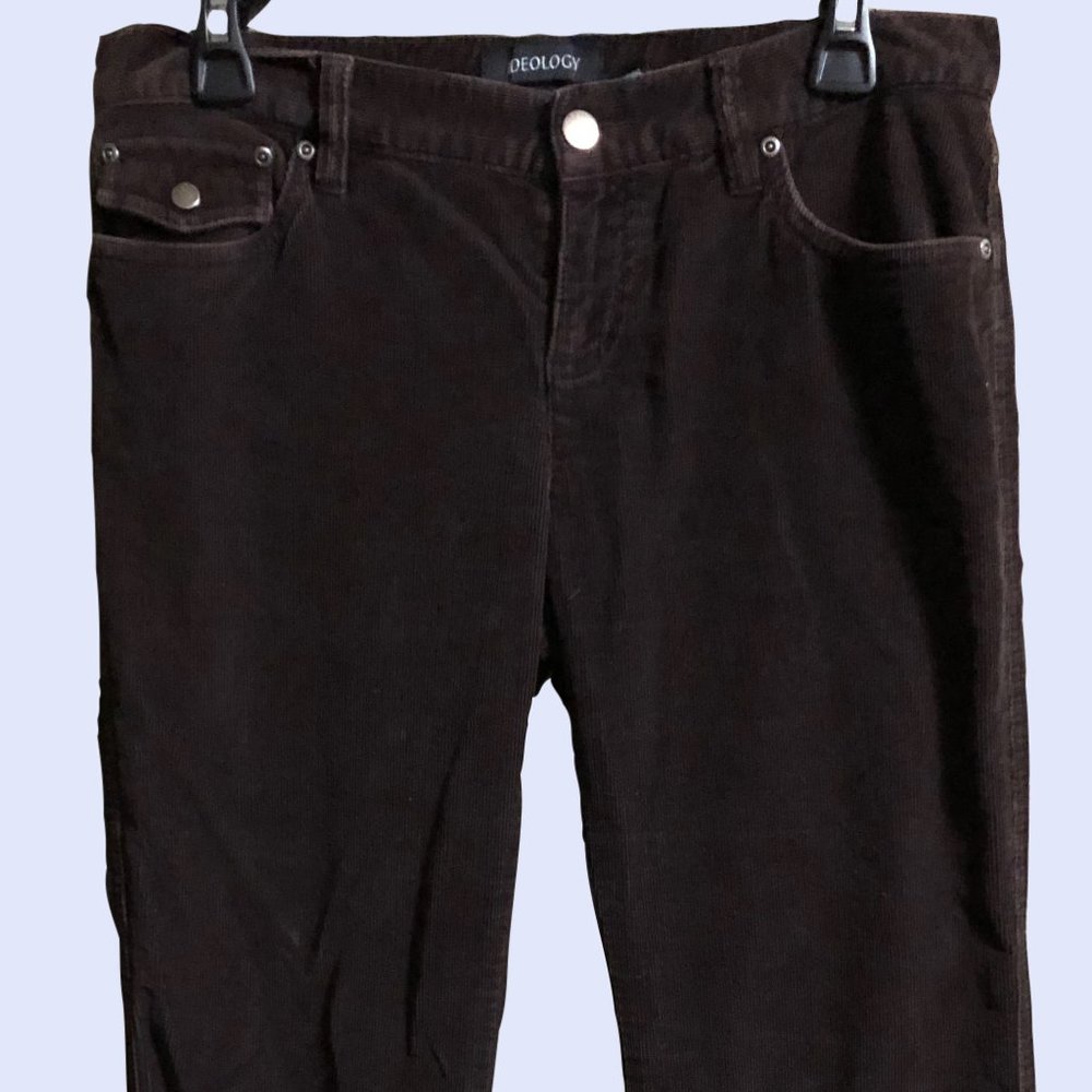 Women's Low Rise Ideology Brown Corduroy